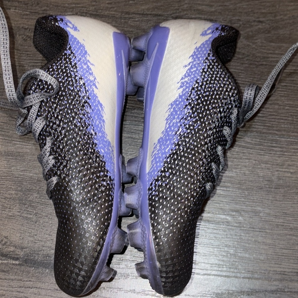 DSG Speed Viper Soccer Cleats Size 12 Black/Purple/Silver - Picture 8 of 13